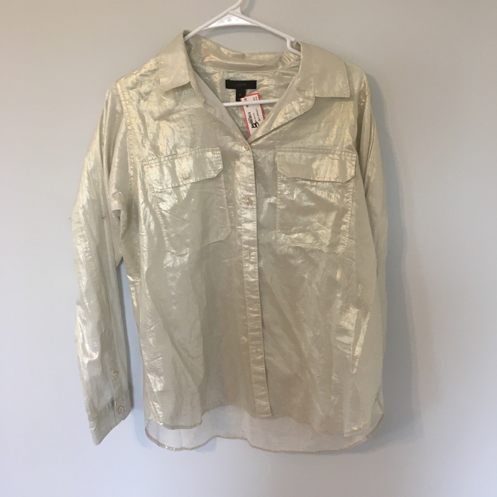 Shiny Jcrew top!